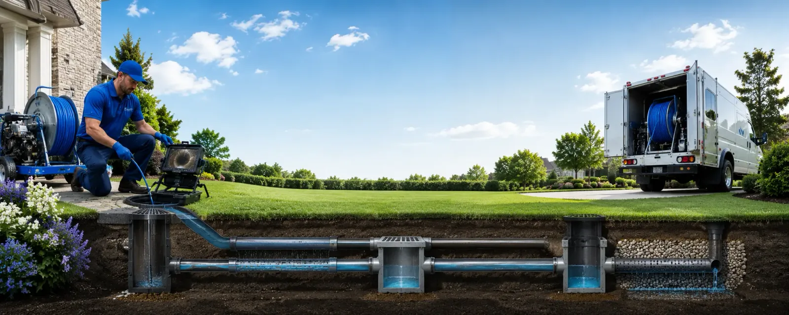 Outdoor drain cleaning information for Morrisville, VT